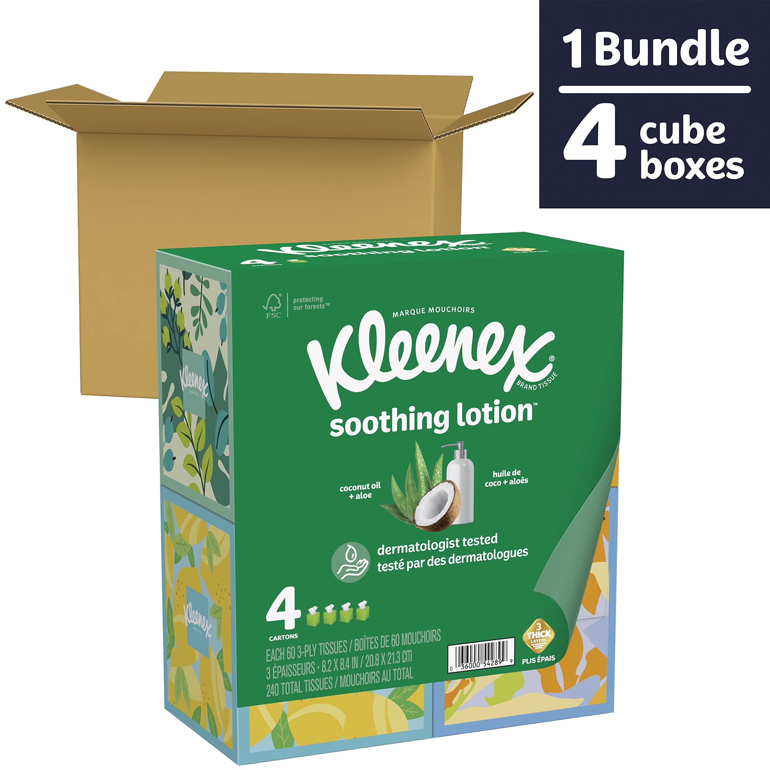 03291 Kleenex Soothing Lotion Facial Tissues Bundl detail photo 2
