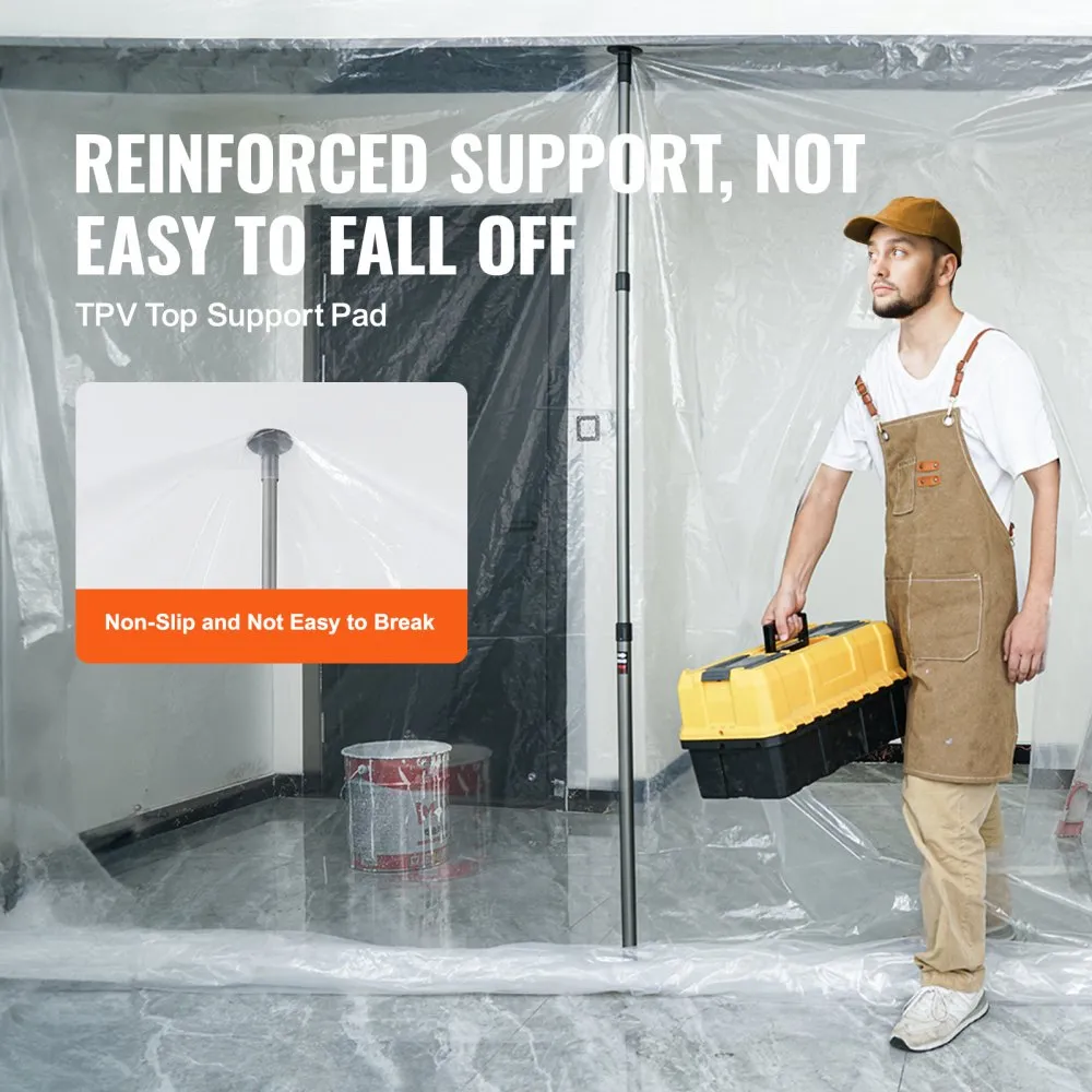 02961 VEVOR Dust Barrier System with Telescoping P detail photo 3