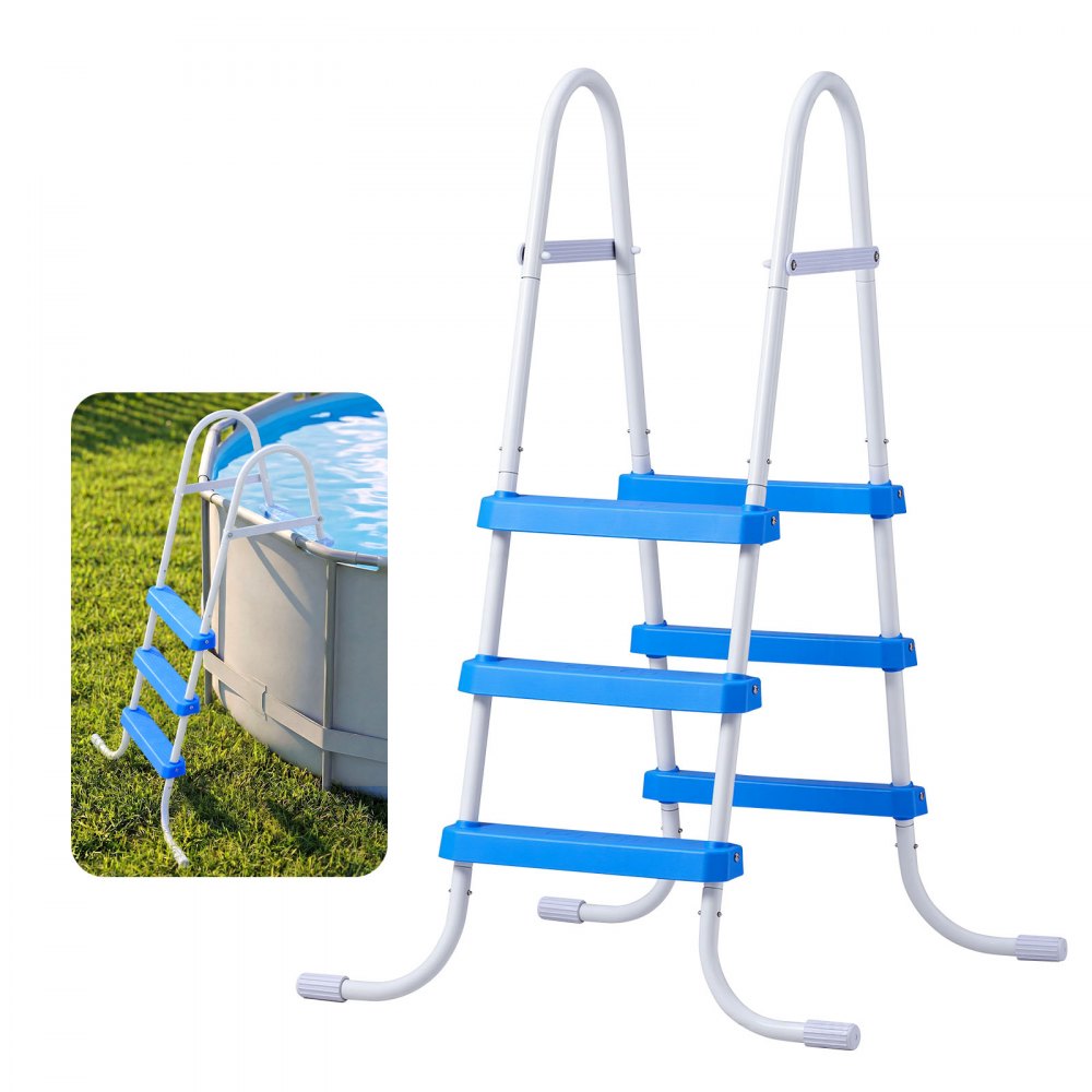 02615 VEVOR Above Ground Pool Ladder 3 Step Blue P, stock photo — view 1