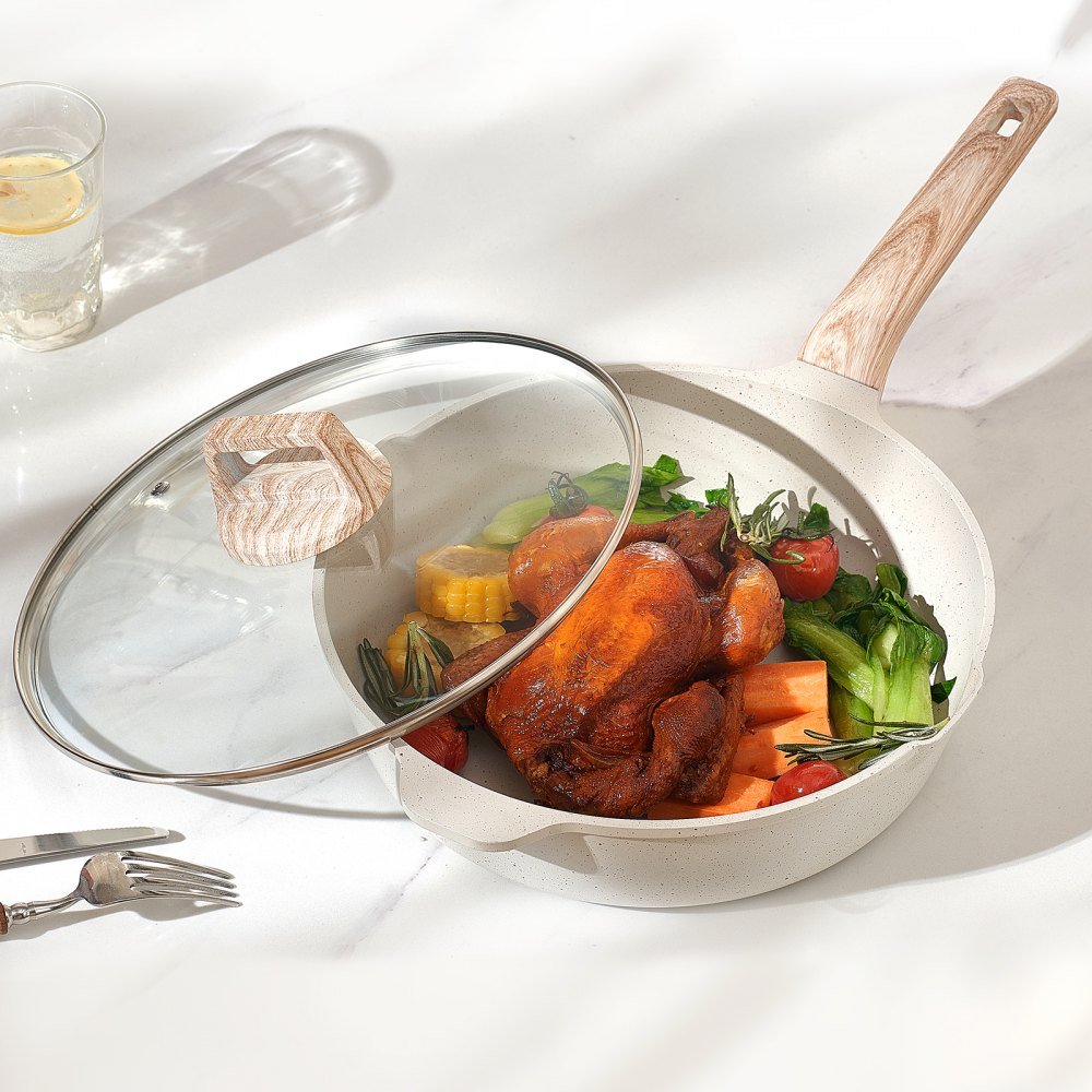 Bazova 24-PC Ceramic Nonstick Pots and Pans Set Cookware Collection detail photo 8
