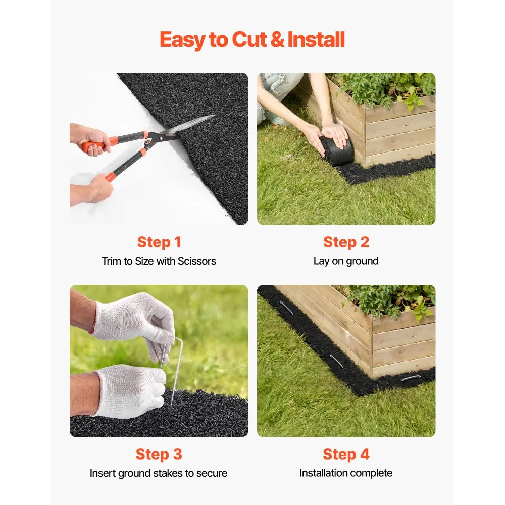 02551 VEVOR Rolled Landscape Edging with Metal U-P detail photo 6