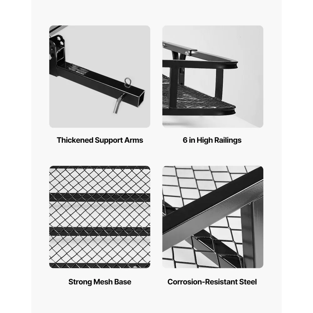 03013 VEVOR Hitch Cargo Carrier 500 lbs Capacity F detail photo 7