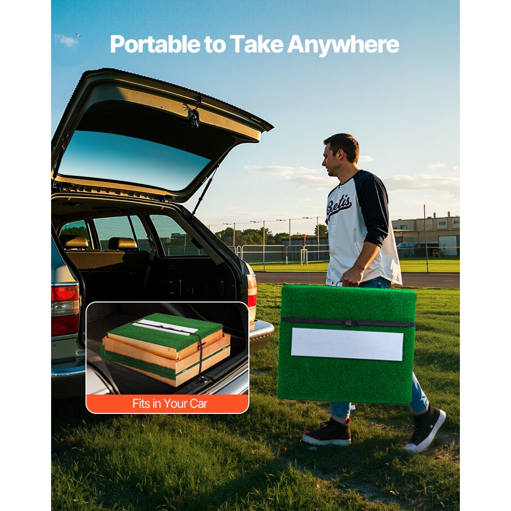 02586 VEVOR Rectangular Pitching Mound PGK-TU2 Bas detail photo 4
