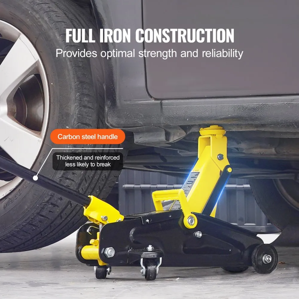02587 VEVOR Hydraulic Floor Jack 2 Ton Capacity QK detail photo 5