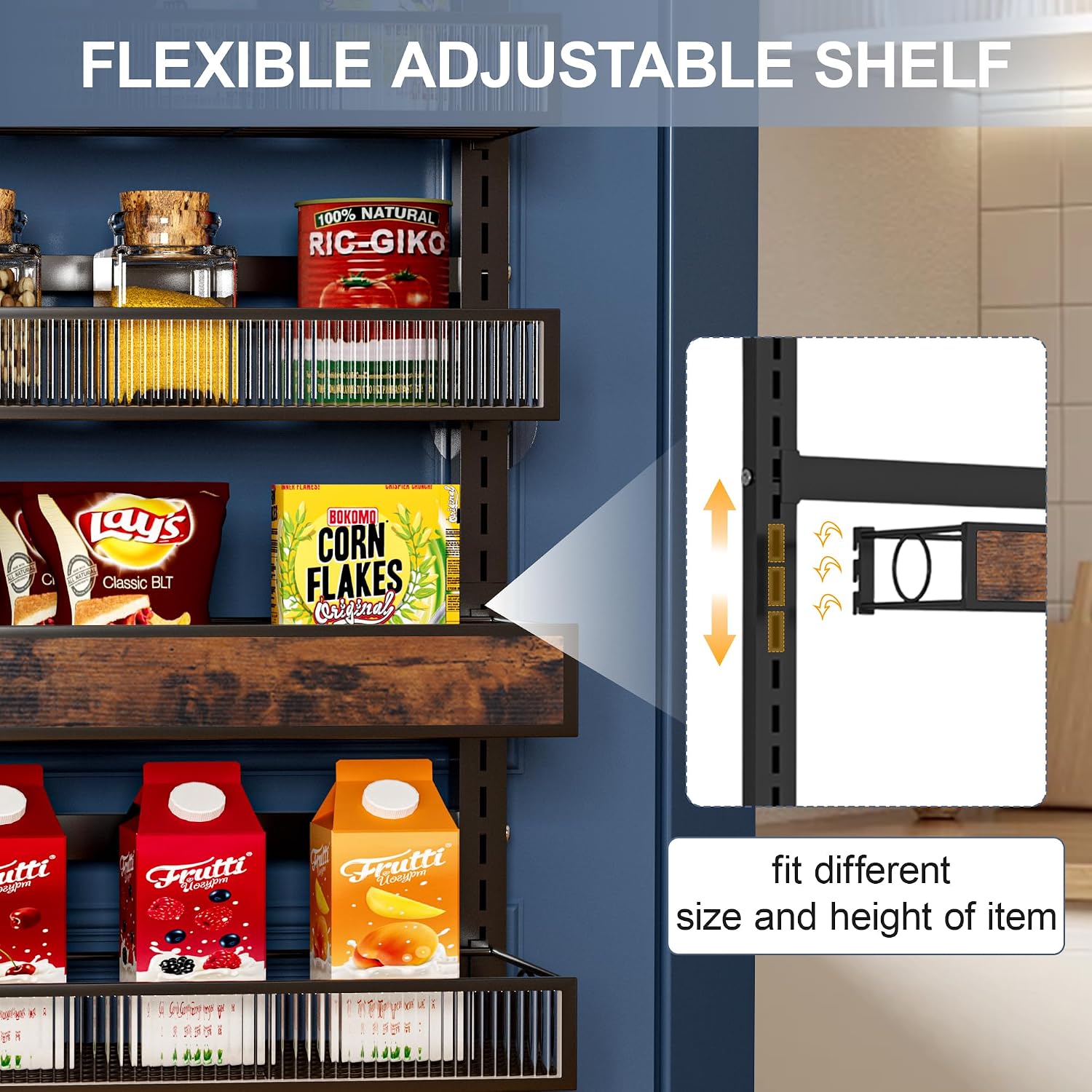 02886 Clothink 8 Tier Over The Door Pantry Organiz detail photo 3