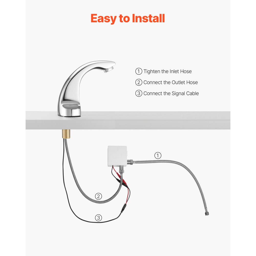 02927 VEVOR Touchless Bathroom Sink Faucet Automat detail photo 4