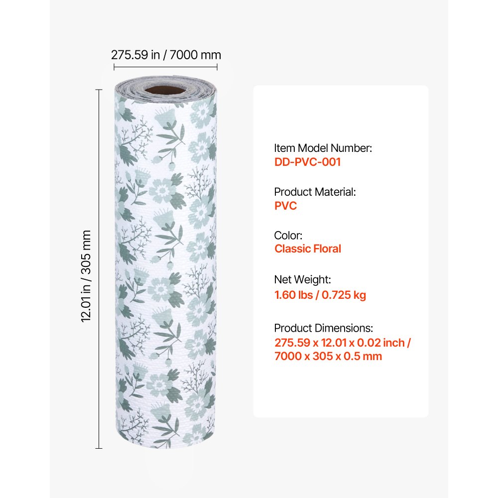 02933 VEVOR Shelf Liners And Drawer Liners PVC Flo detail photo 7
