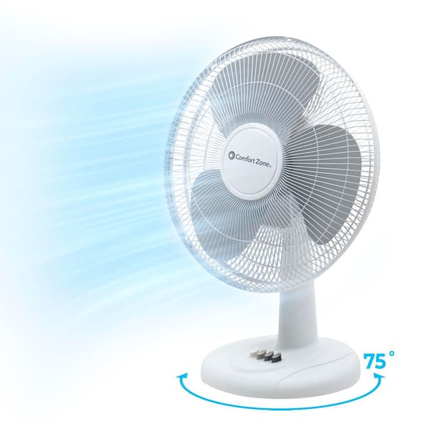 03274 Comfort Zone 16-Inch 3-Speed Oscillating Ped, stock photo — view 1