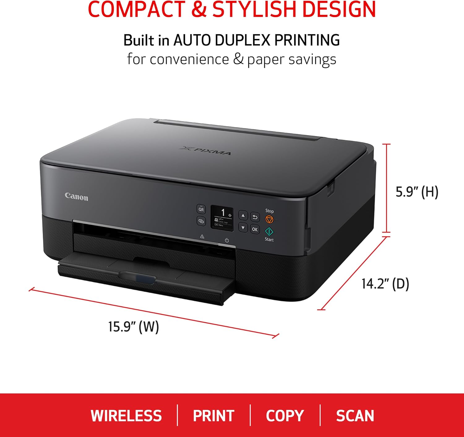 Canon PIXMA TS6420a All-in-One Wireless Inkjet Printer Black detail photo 2