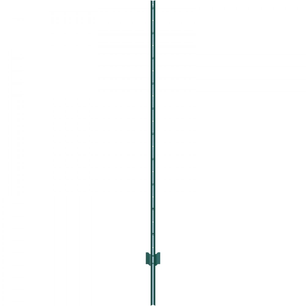 02981 Green Steel U-Channel Garden Fence Posts wit detail photo 12