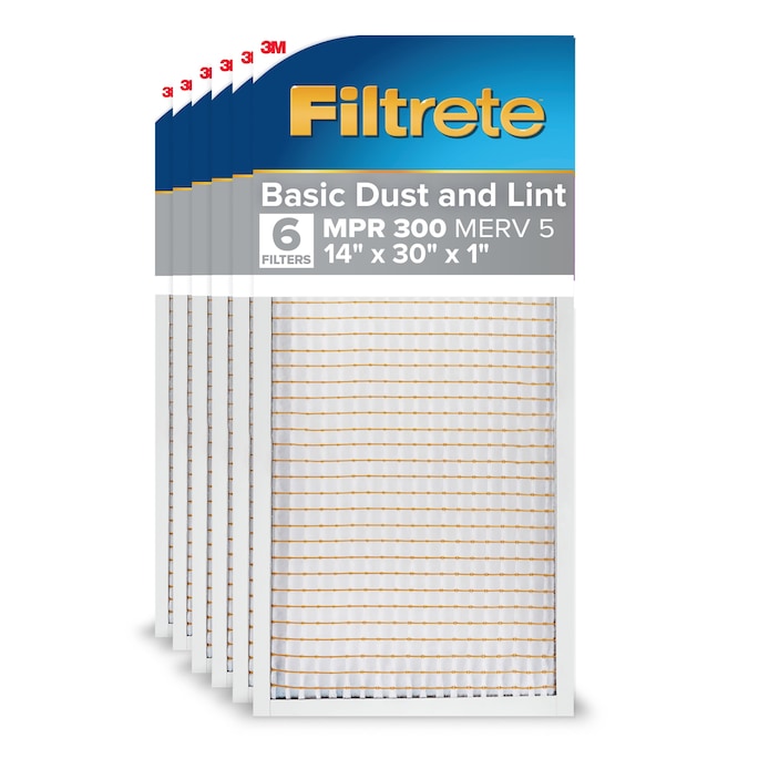 03376 3M Filtrete 14x30x1 Air Filter MPR 300 Basic, stock photo — view 1