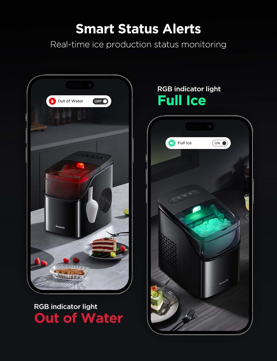 03408 GoveeLife Smart Countertop Ice Maker Kitchen detail photo 7