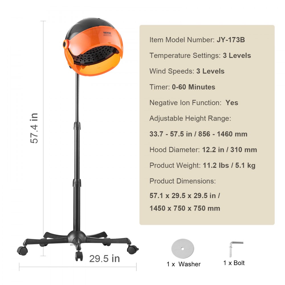 03160 Professional Salon Hair Steamer And Color Pr detail photo 7