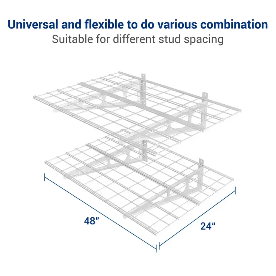 03279 FLEXIMOUNTS 2x4 Wall Shelving Unit Floating detail photo 2
