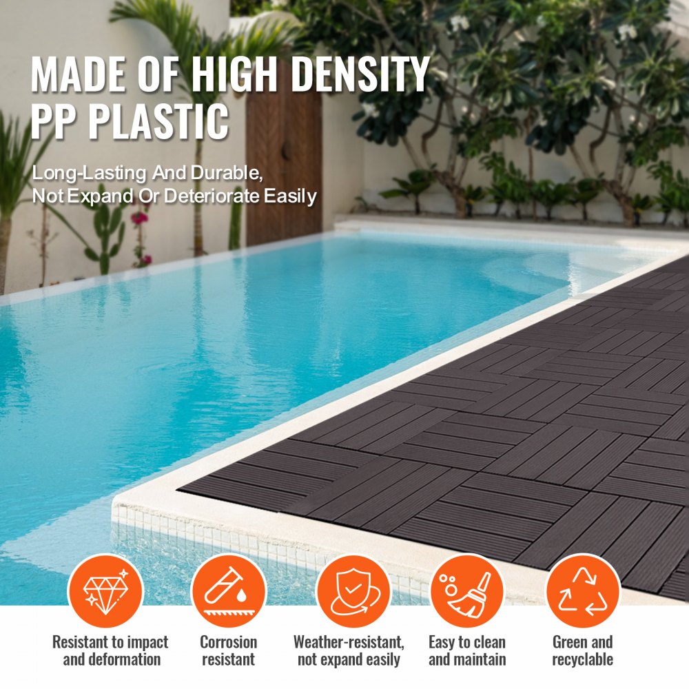 02571 VEVOR Interlocking Deck Tiles 12 x 12 Inch P detail photo 6