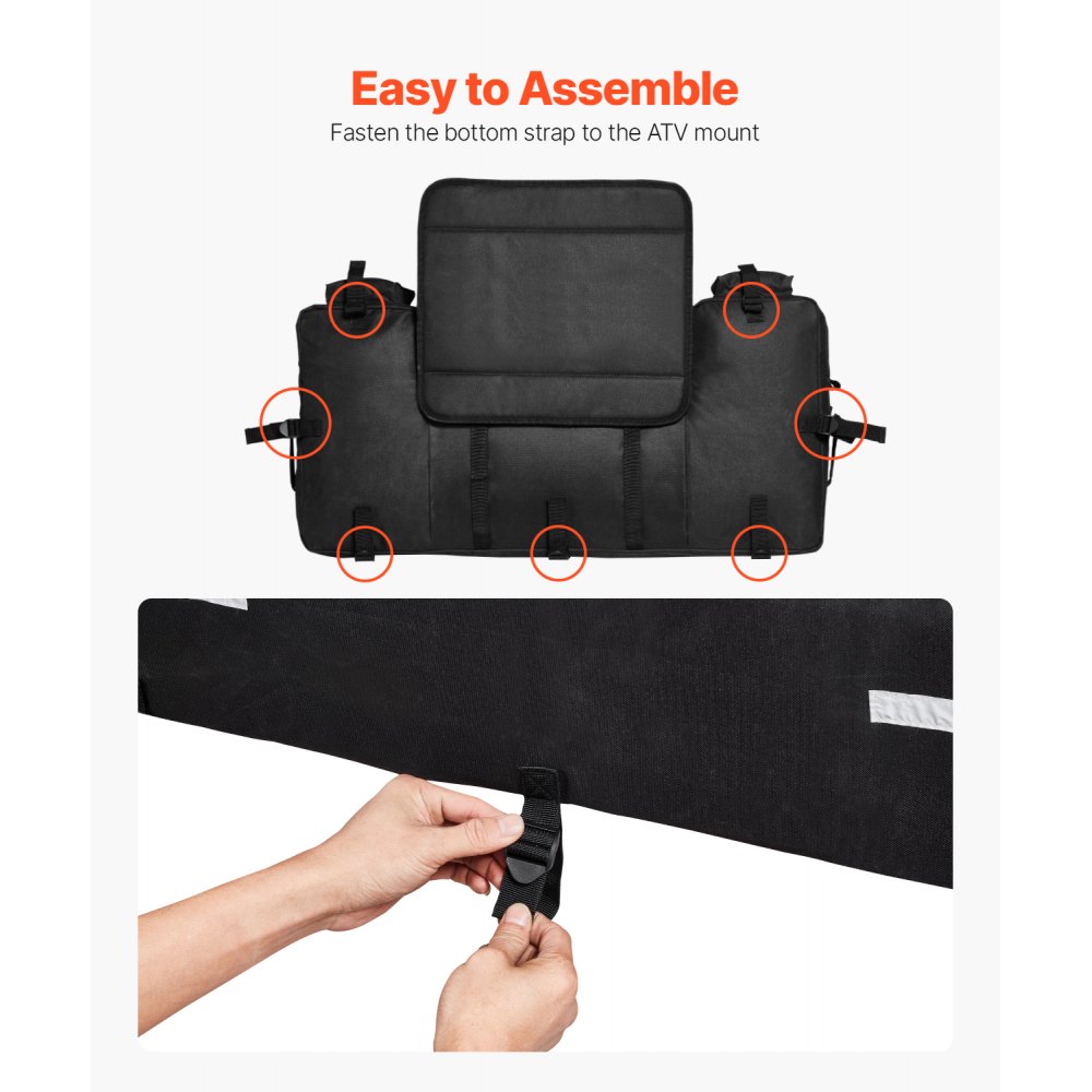02582 VEVOR ATV Rear Storage Box Model NMDS4 Cargo detail photo 5