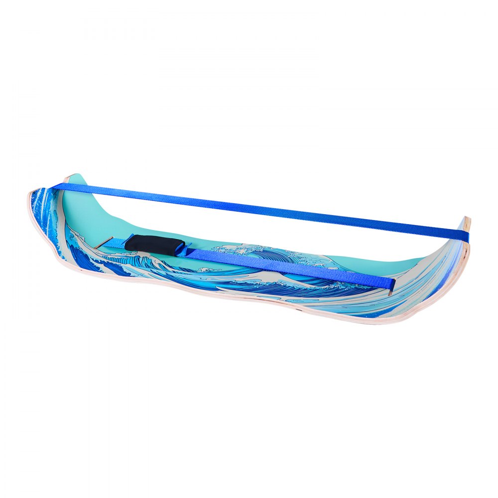 01179 VEVOR Wooden Wobble Balance Board with Wave detail photo 10