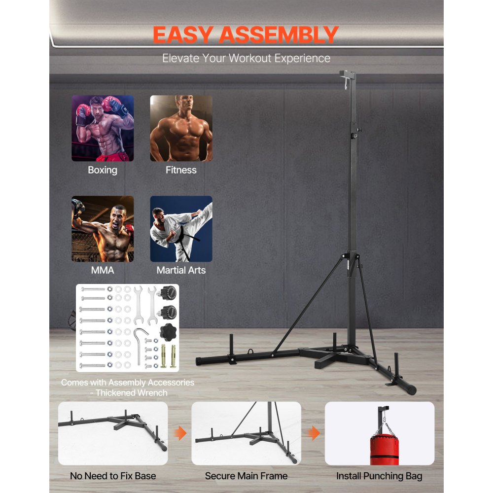 03312 Heavy Duty Punching Bag Stand Boxing Stand M detail photo 6