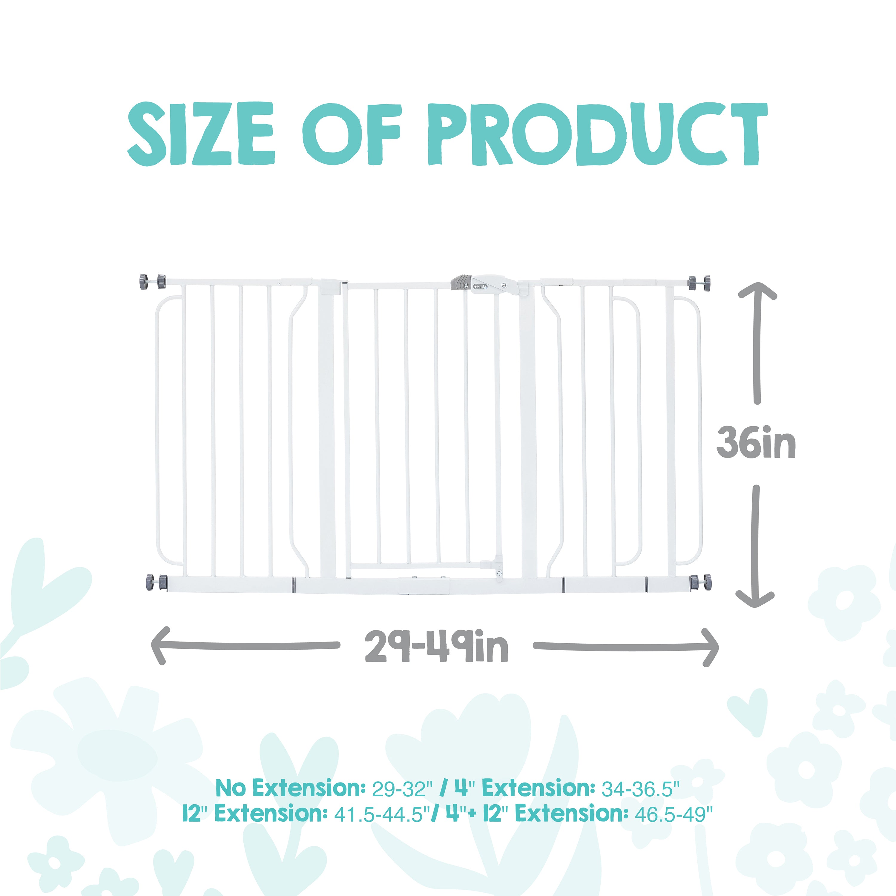 03438 Regalo Widespan Extra Tall Safety Gate Model detail photo 7
