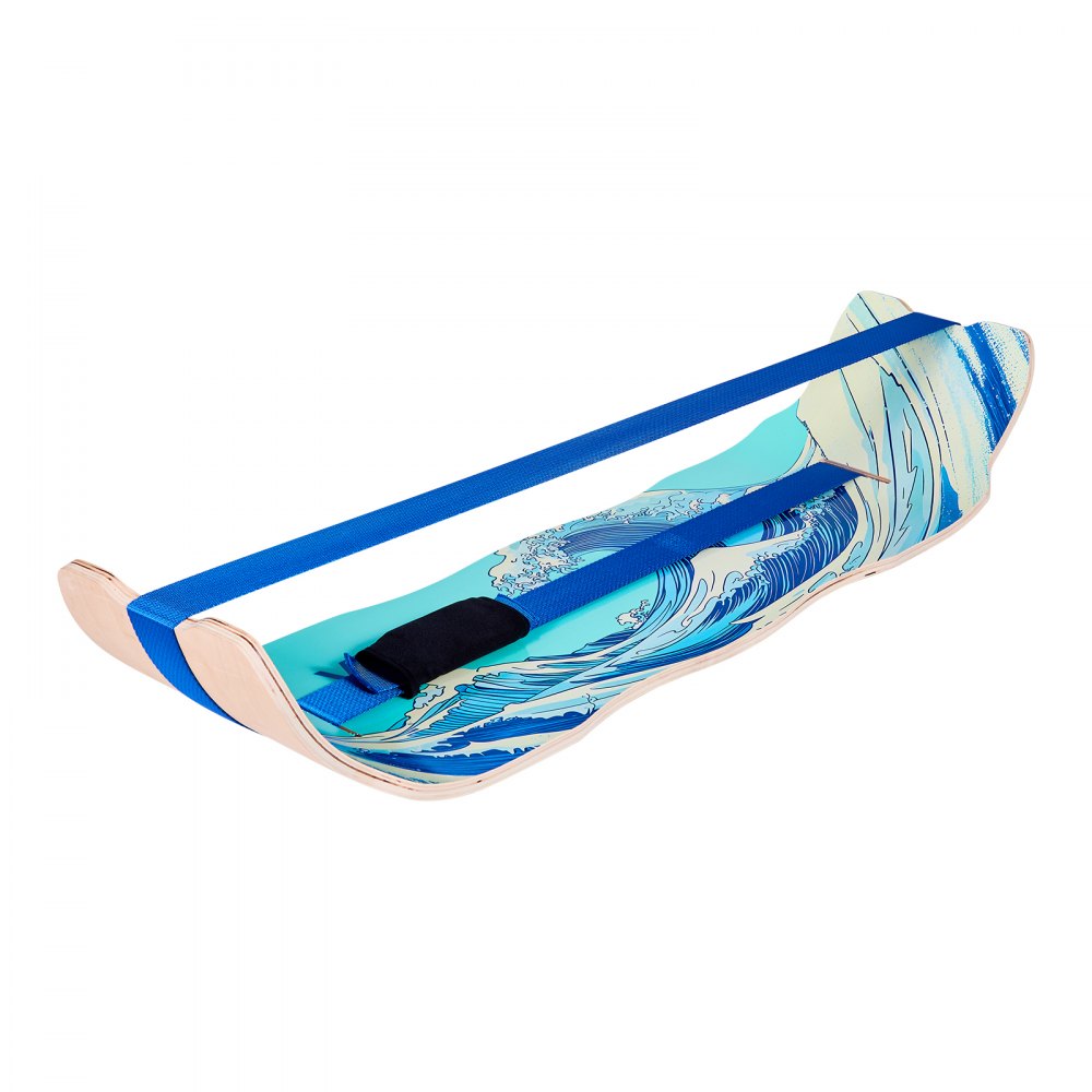 01179 VEVOR Wooden Wobble Balance Board with Wave detail photo 12