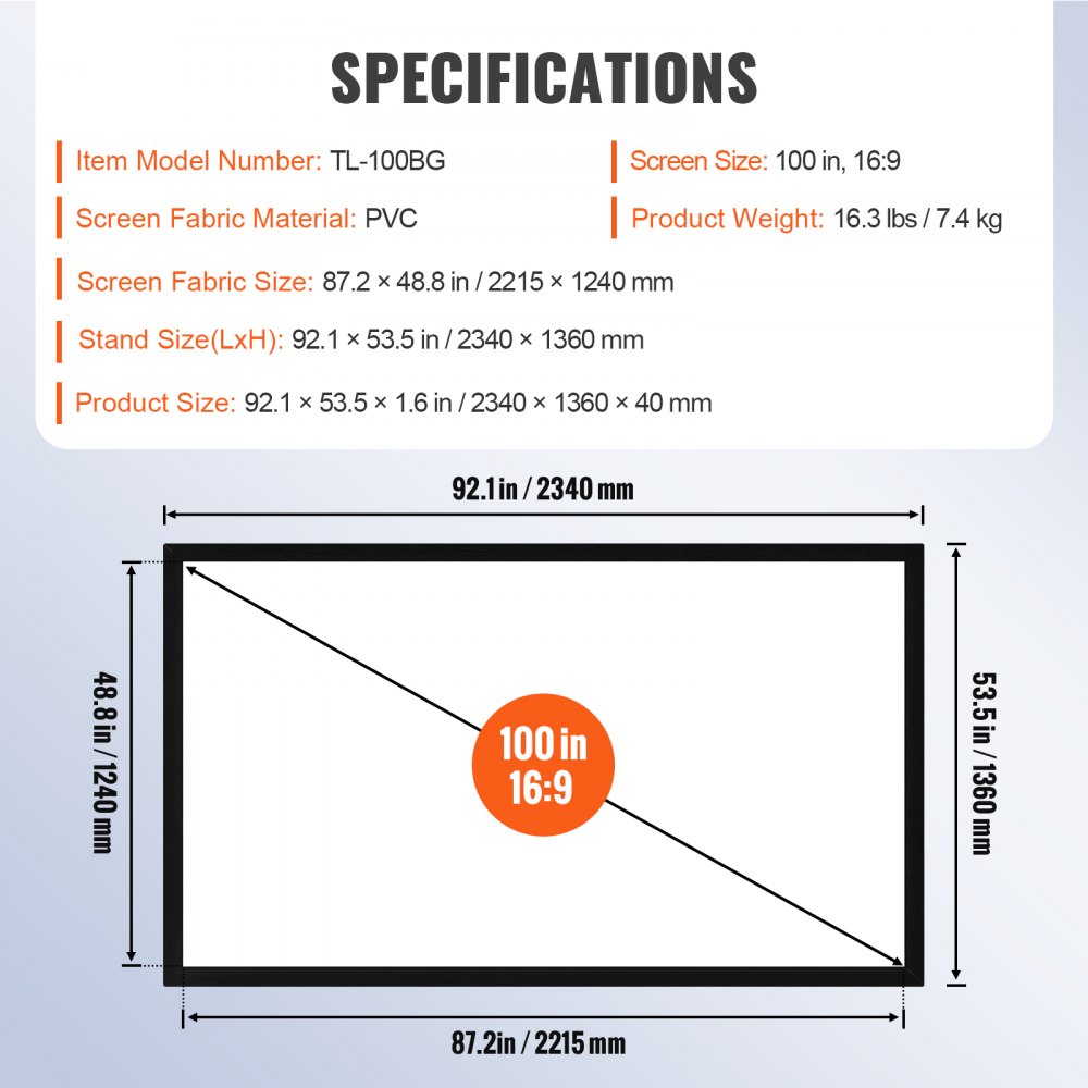 02627 White PVC Projector Screen Material Only — E detail photo 3