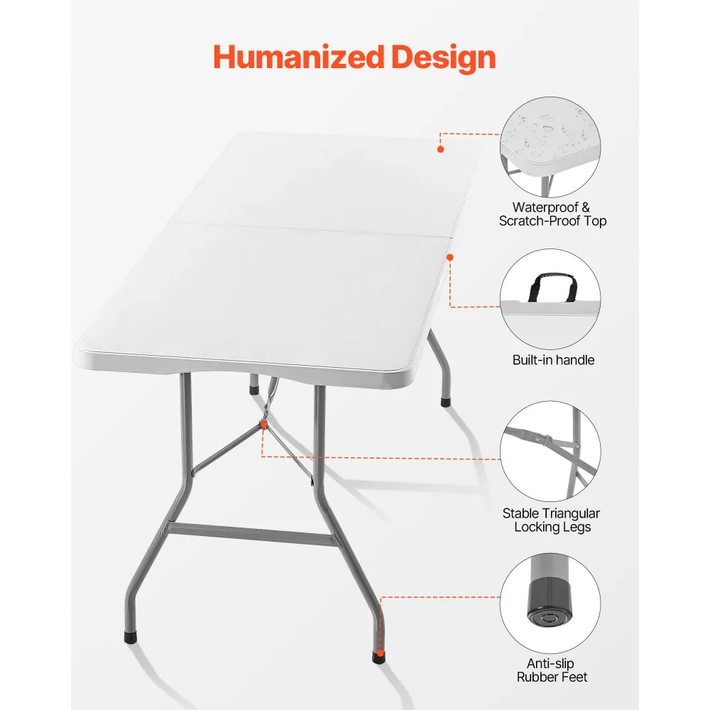 03472 VEVOR YX01-220 Folding Table Portable Utilit detail photo 6