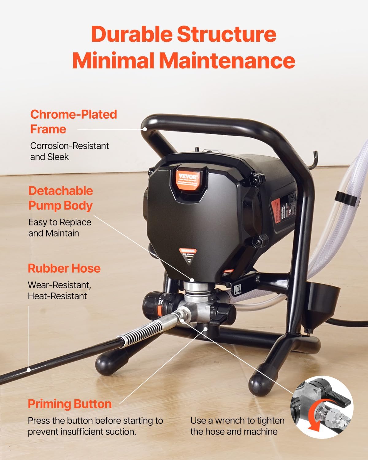 03014 VEVOR High Pressure Airless Paint Sprayer 75 detail photo 5