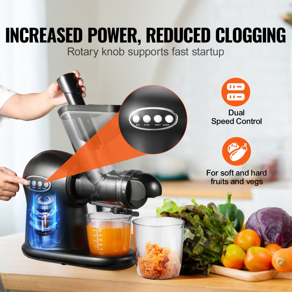 02901 Slow Masticating Juicer Extractor With Rever detail photo 4