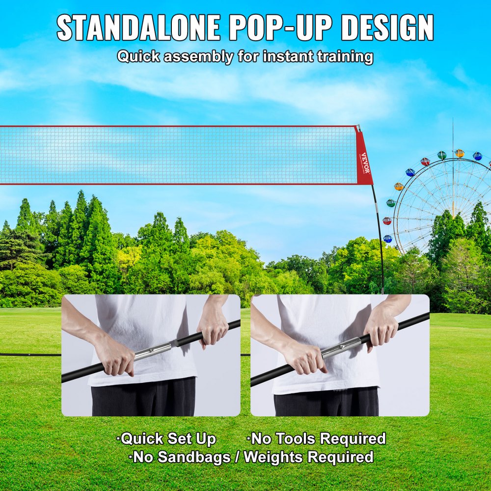 02920 VEVOR Outdoor Portable Volleyball Net System detail photo 4