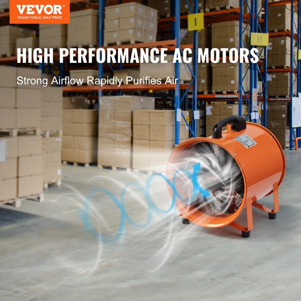 03310 VEVOR 12 Inch Utility Blower Fan 550W Portab detail photo 2