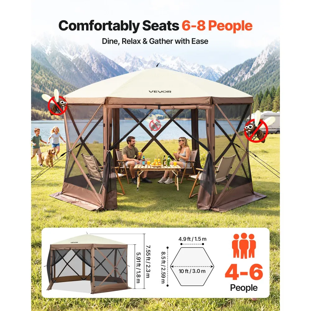02585 VEVOR Camping Gazebo Screen Tent Models FY-0 detail photo 2