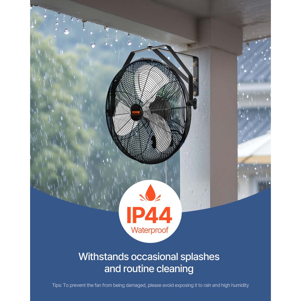 03017 VEVOR Industrial Wall Mount Fan Model BT-WL1 detail photo 17