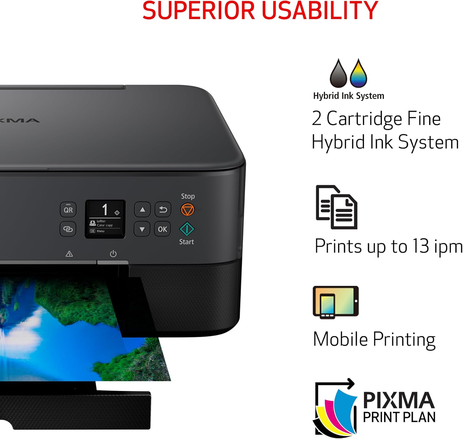 Canon PIXMA TS6420a All-in-One Wireless Inkjet Printer Black detail photo 4