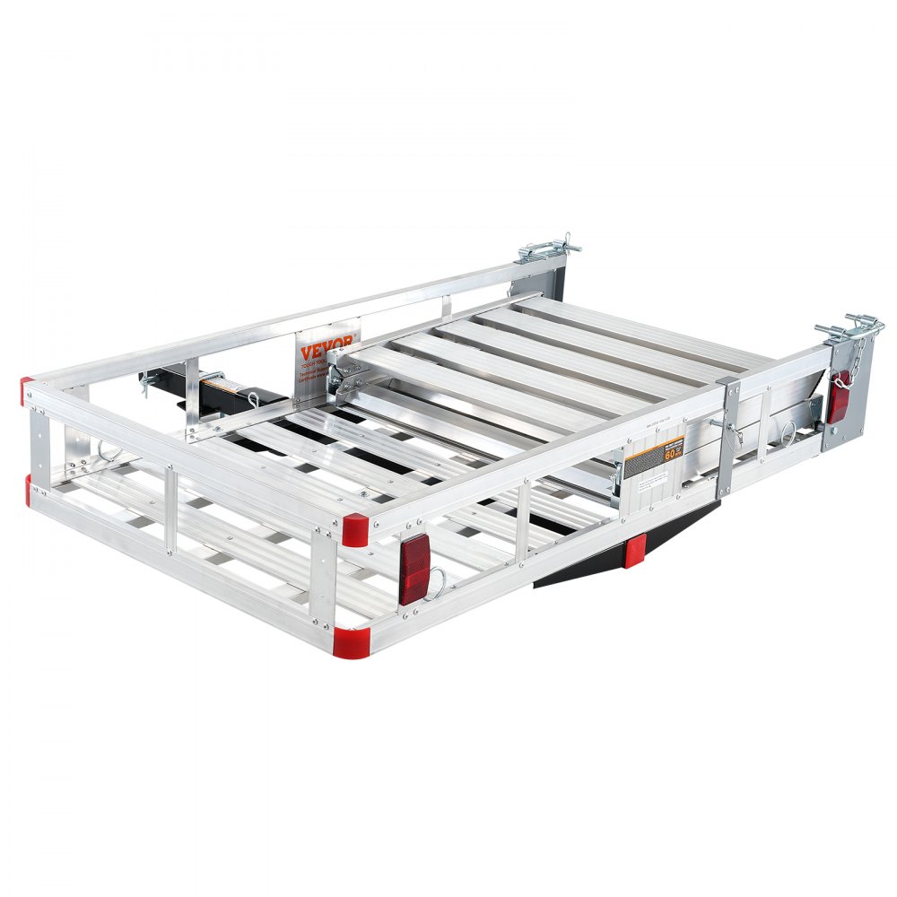 Aluminum Hitch Cargo Carrier with Folding Ramp and Structural Damage detail photo 9
