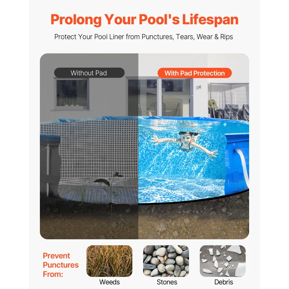 02930 VEVOR Pool Liner Pad Above Ground Pool Mat O detail photo 2