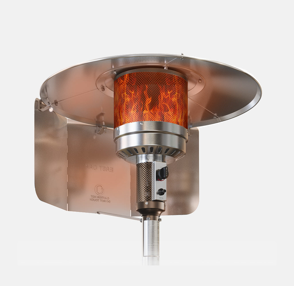 03441 East Oak Heat Focusing Reflector Patio Heate, stock photo — view 1