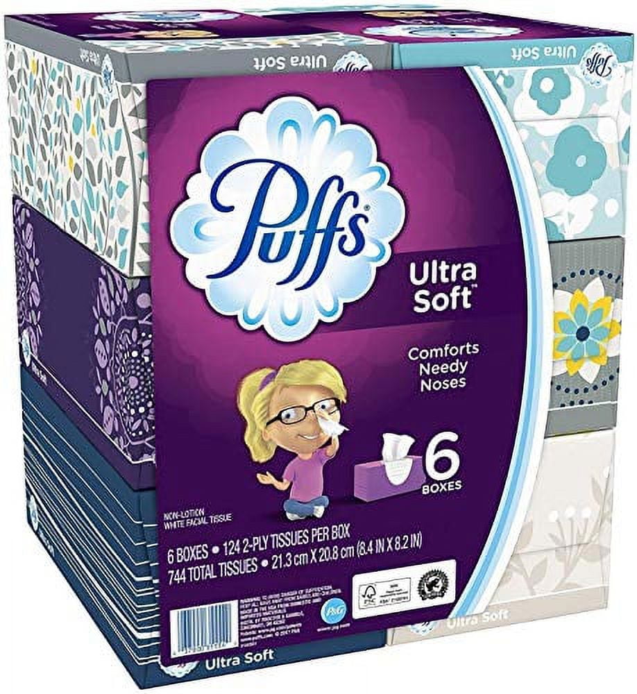 02882 Puffs Ultra Soft Non Lotion White Facial Tis detail photo 2