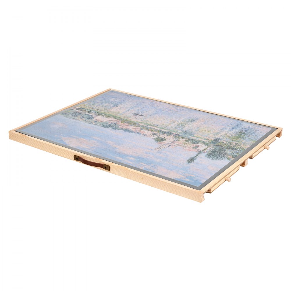 03510 Wooden Jigsaw Puzzle Board with Lazy Susan a detail photo 11