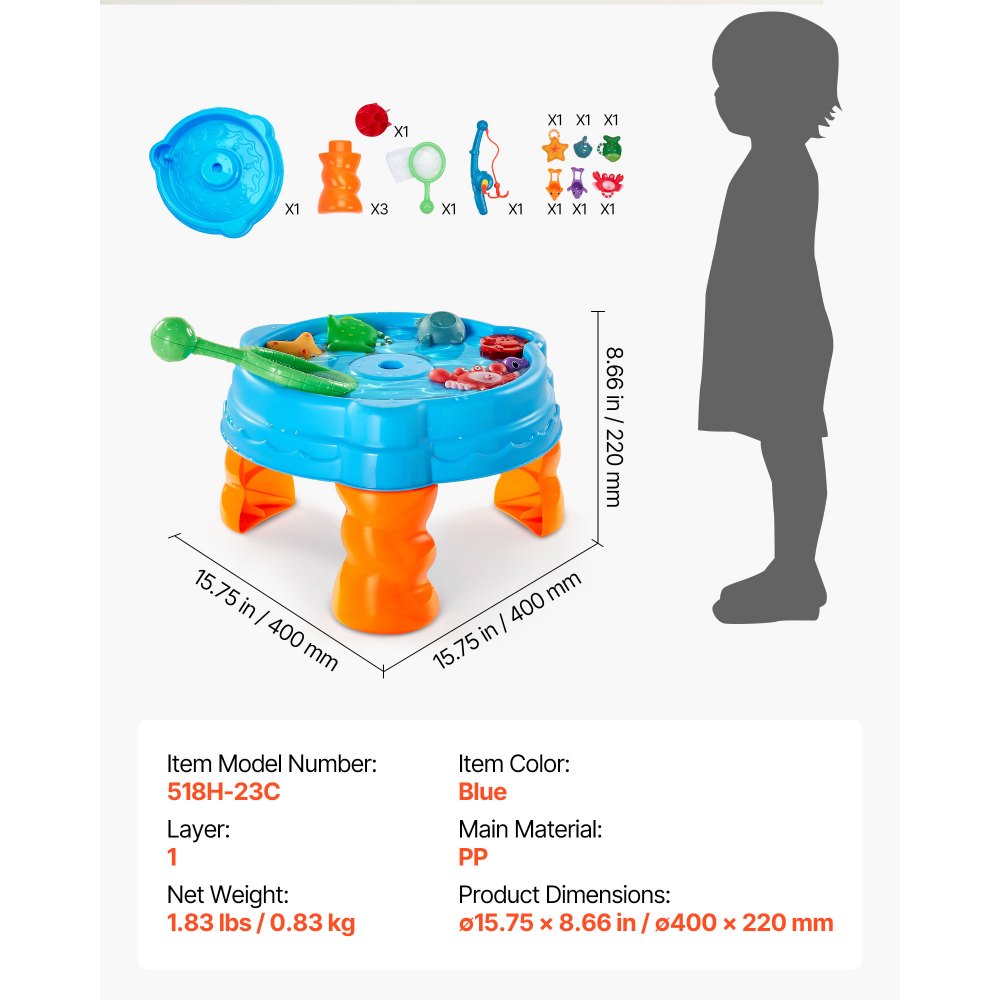 Dergo Big Water Table Basin Animal Water Park Toy 56 Pieces detail photo 7