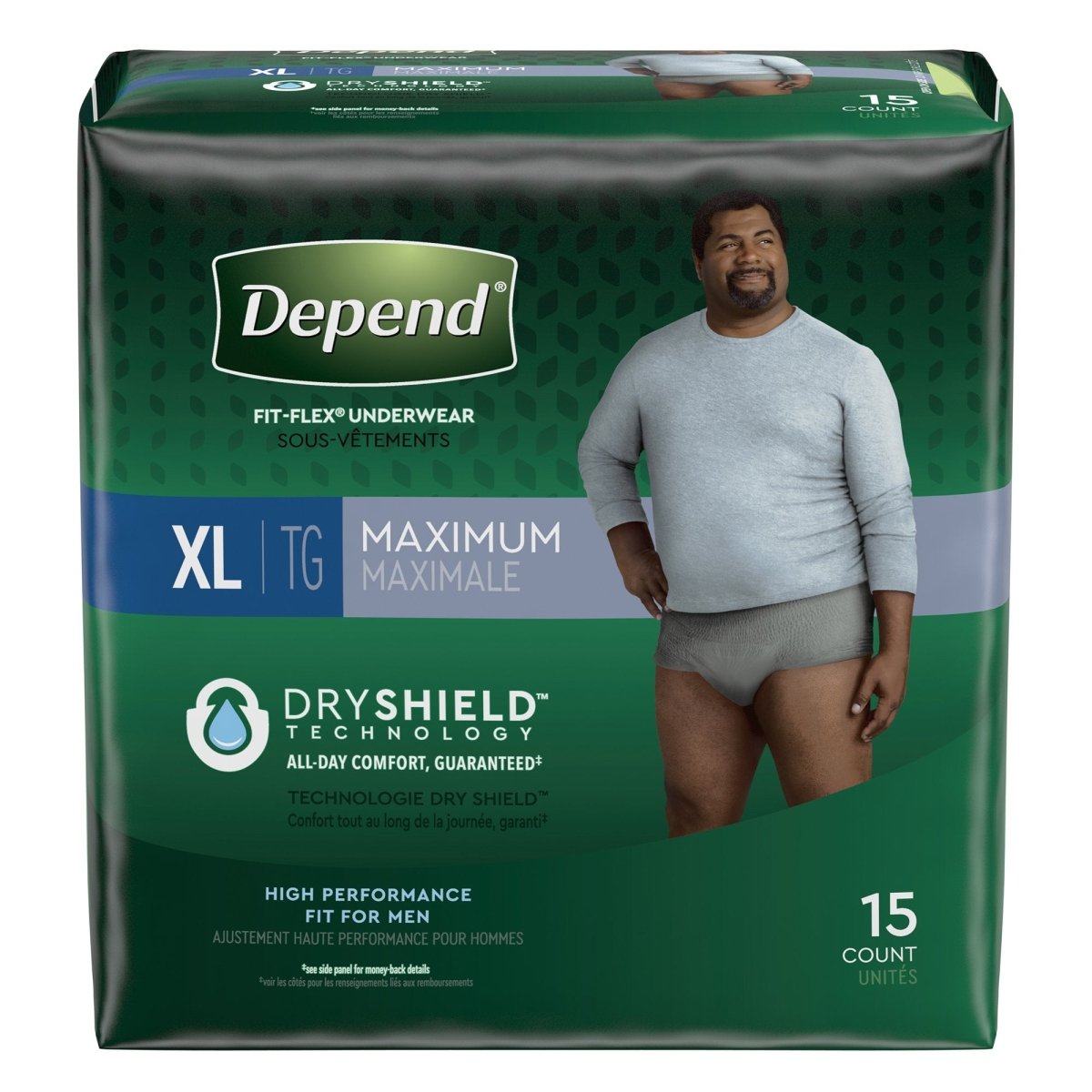 03205 Depend Fit-Flex Incontinence Underwear for M detail photo 4