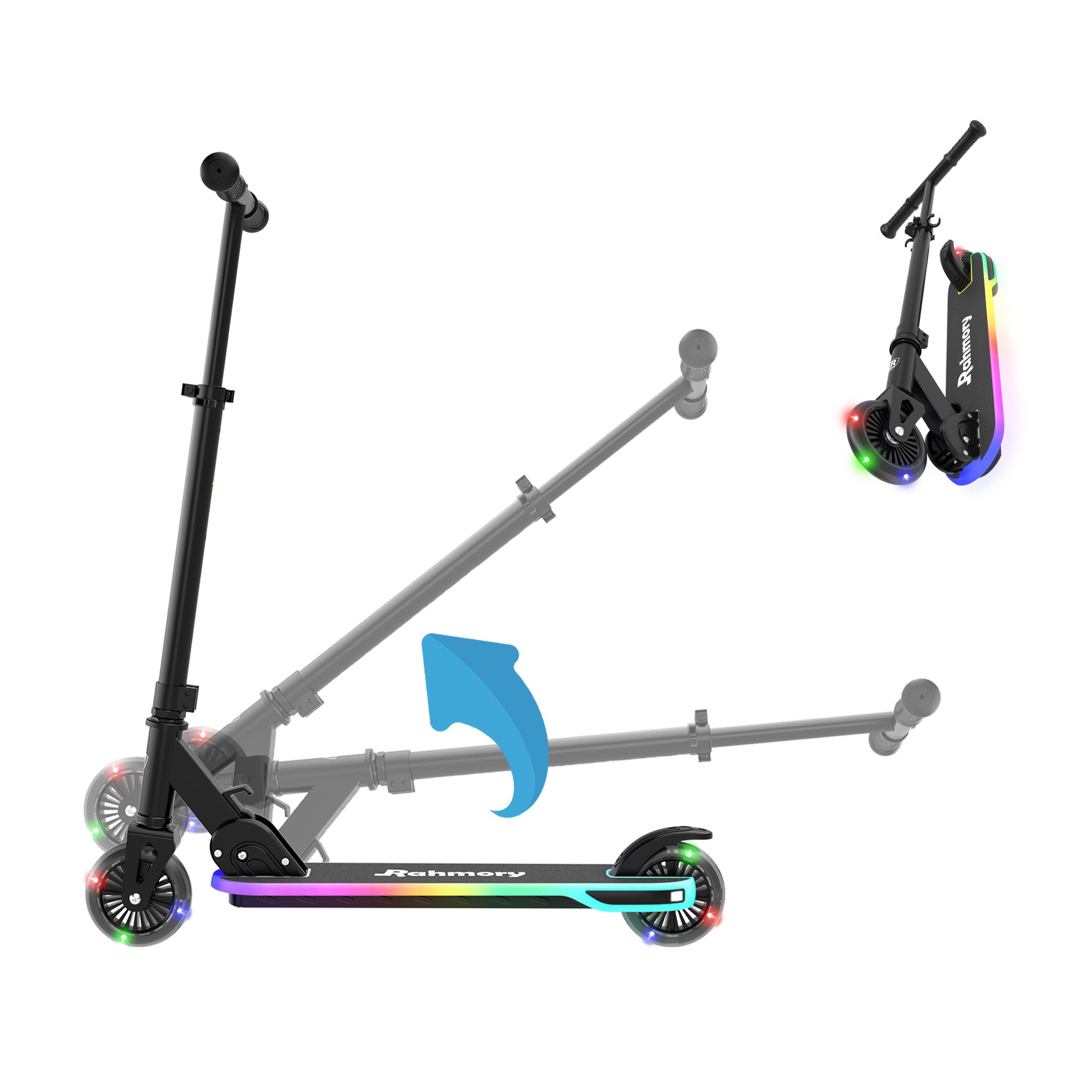 03512 Rahmory Kids Scooter with LED Light Up Wheel detail photo 3