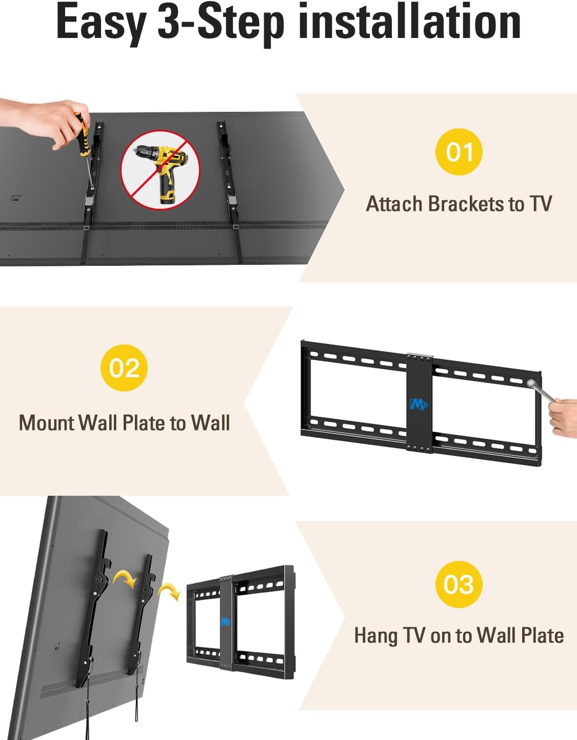 02898 Mounting Dream MD2268-LK Tilting TV Wall Mou detail photo 8