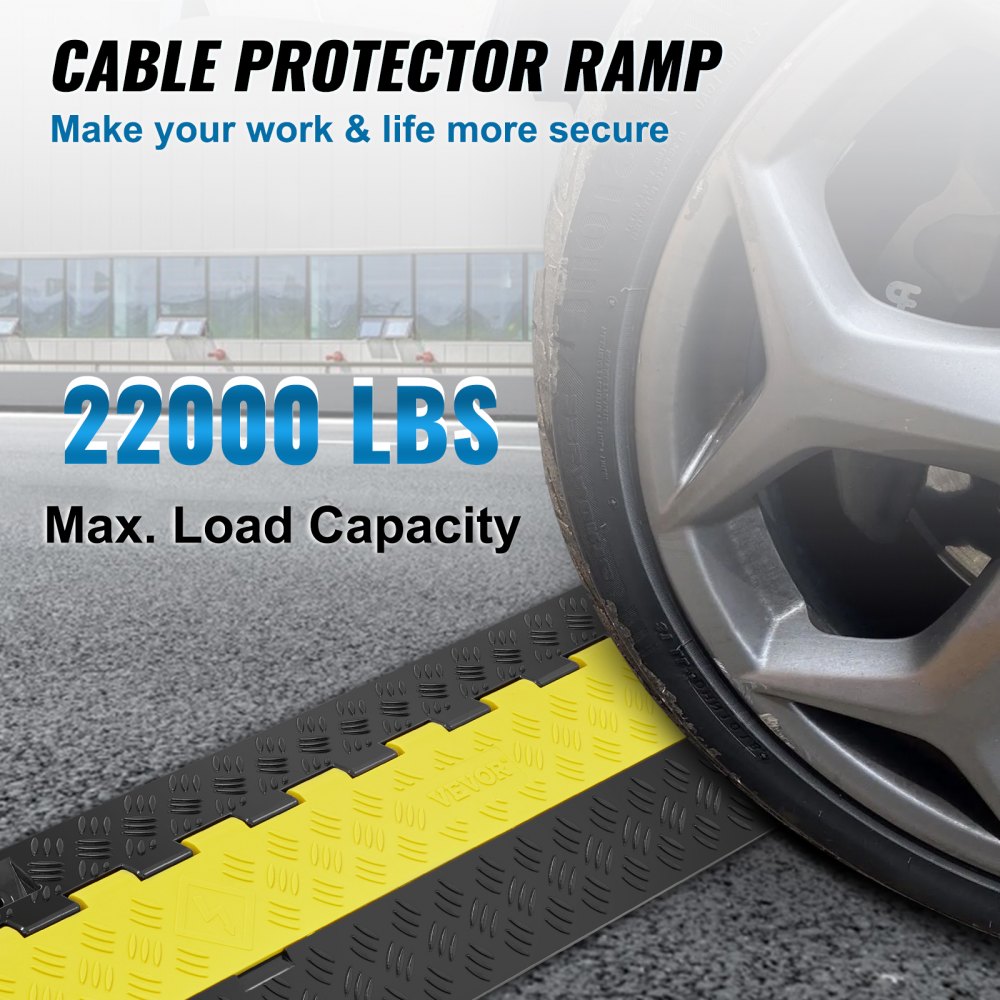03141 VEVOR Heavy Duty Cable Protector Ramp 2 Chan detail photo 2