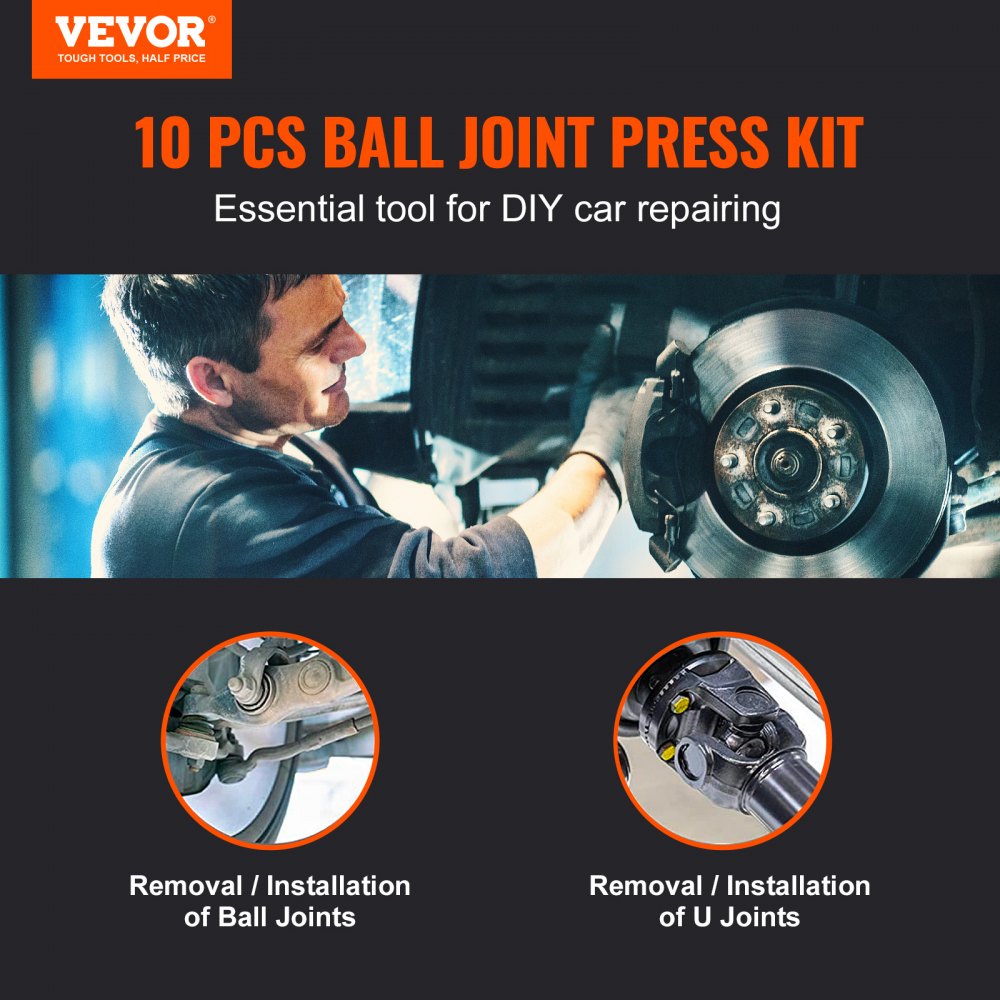 02581 VEVOR Ball Joint Service Kit Model ZX-J003 A detail photo 2