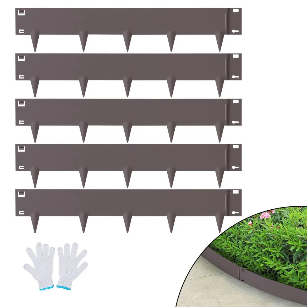 03271 Corten Steel Garden Bed Edging with Spikes L, stock photo — view 1