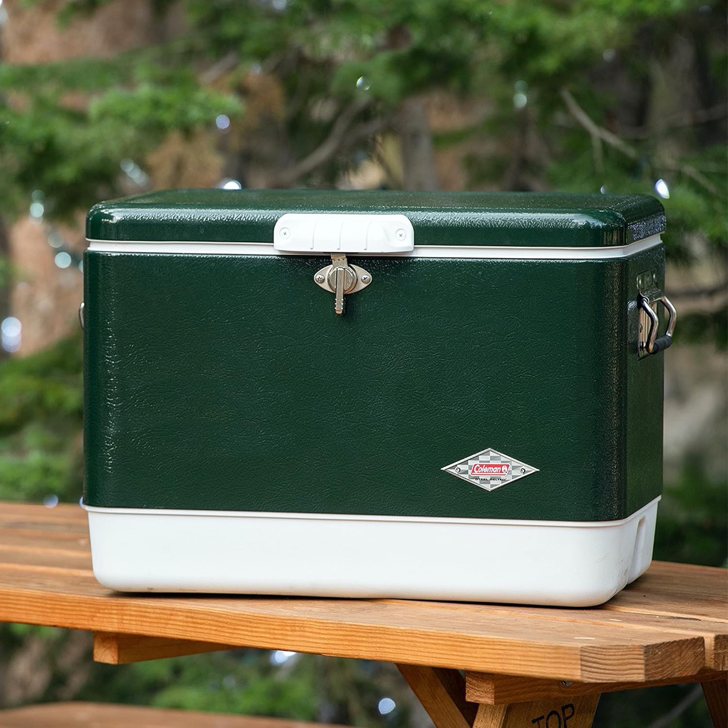 03275 Coleman 54 Qt Steel Cooler Matte Green Outdo detail photo 7