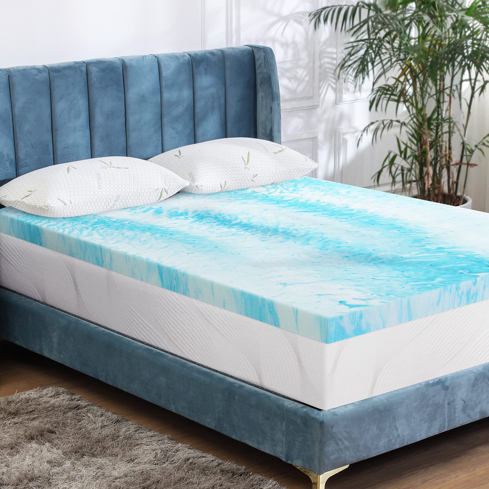 02907 2-Inch Memory Foam Mattress Topper Full Size detail photo 6
