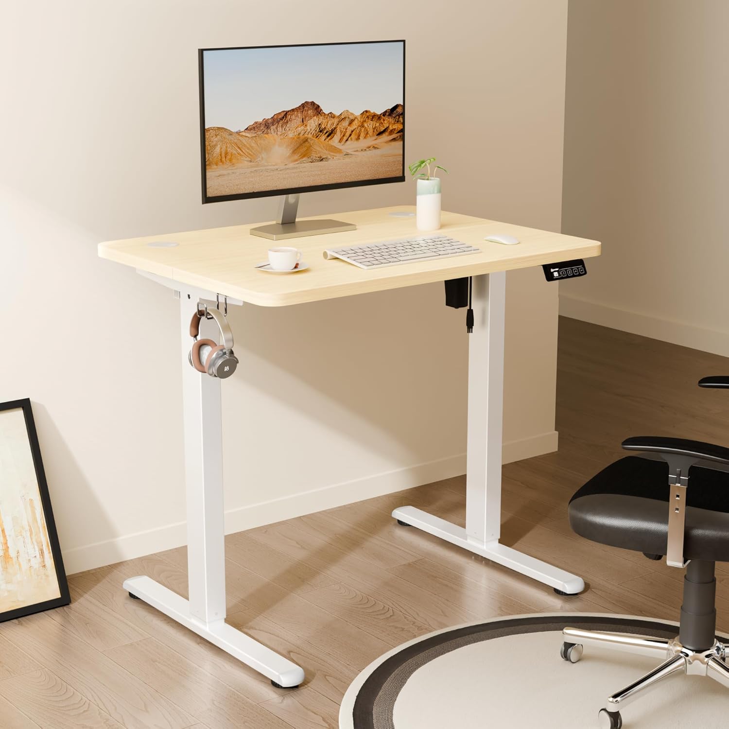 02891 BSQ Electric Standing Desk ESD01-80A Adjusta detail photo 2