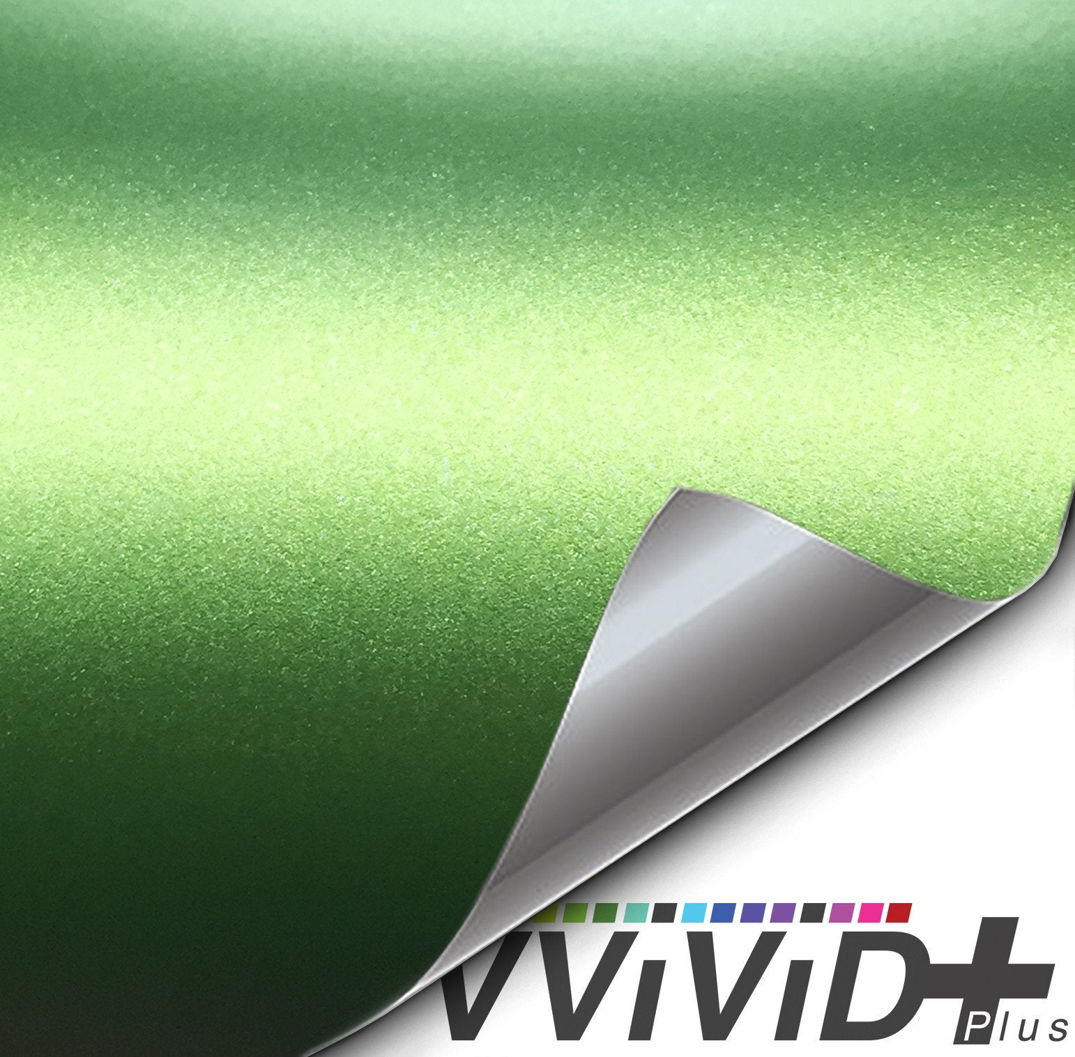 VVIVID Matte Metallic Green Vinyl Wrap Roll 60" x 30M, stock photo — view 1