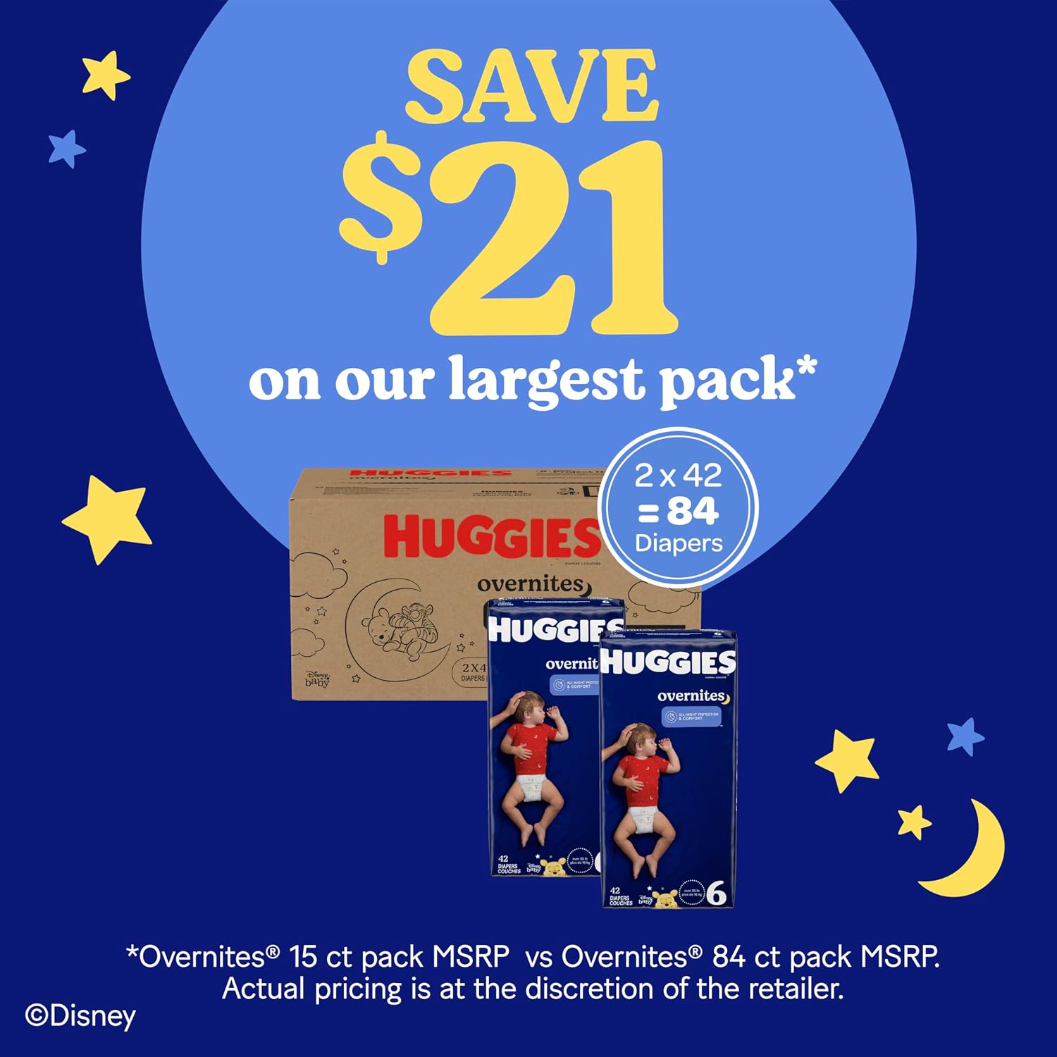 02860 Huggies Overnites Nighttime Baby Diapers Siz detail photo 5